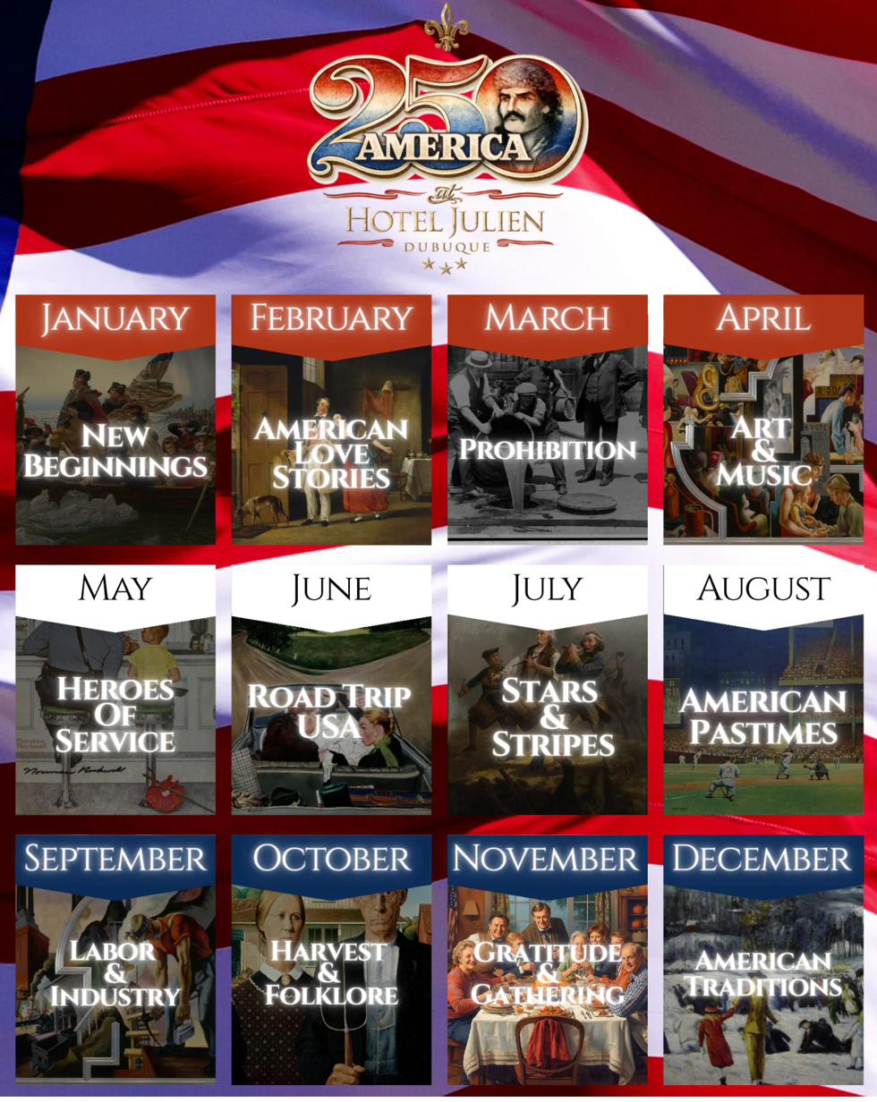 250 America 12-Month Calendar
